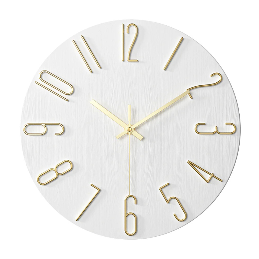 Edle Wanduhr – Moderne und geräuschlose Uhr fürs Wohnzimmer