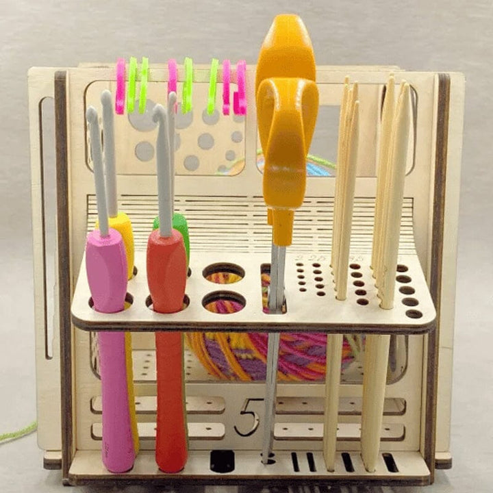 Holzschüssel All-in-One – Multifunktionales Strickwerkzeug | Karnz