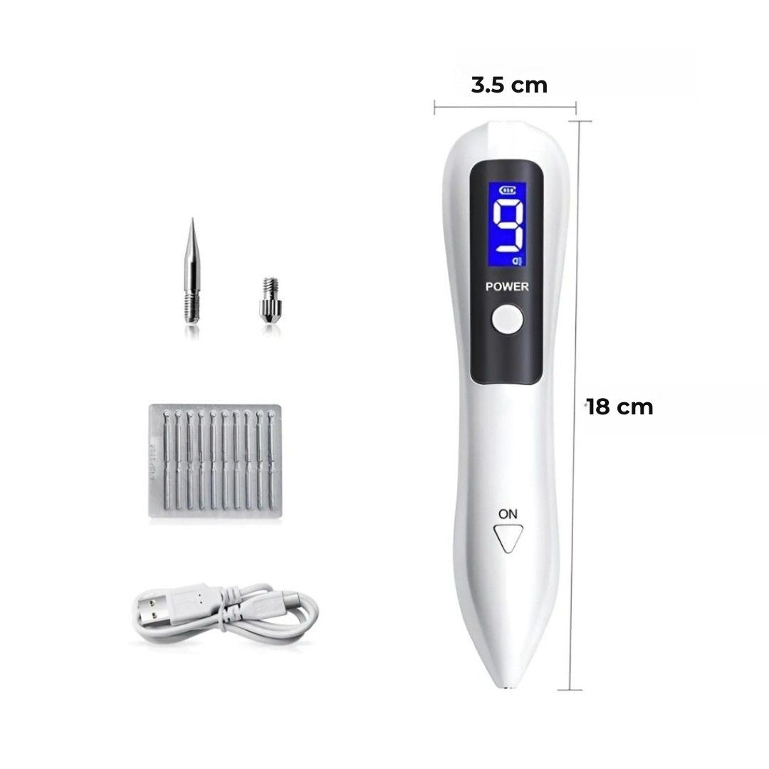 ClearSkinPro Laser Plasma Pen - Nicht-invasiv | zur Entfernung von Sommersprossen, Hautflecken, Punkten, Muttermalen und Tätowierungen zu Hause Karnz
