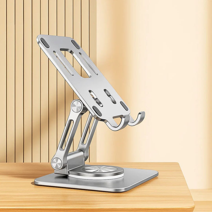 DeskEase | Verstellbarer Tablet-Ständer – Ergonomischer Komfort – Rutschfestes faltbares Design – Ideal für Arbeit, Studium, Reisen und Videoanrufe Karnz