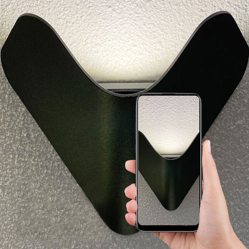 Moderne kreative Triangel Aluminium LED Außen wasserfest Wandlampe | Karnz