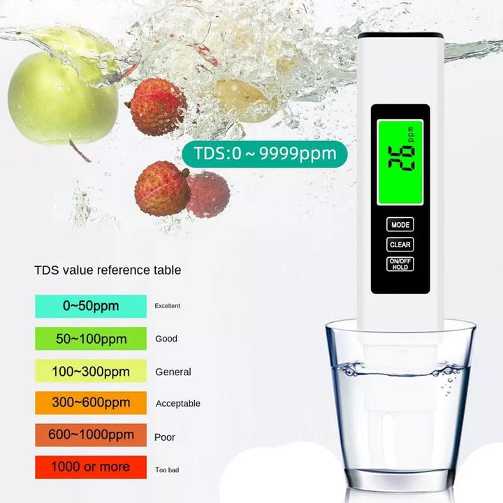 Karnz | Neuer 4 in 1 Tds Meter Digital Wasser Tester