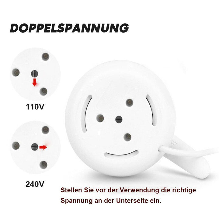 Tragbare Reisesilikagelkanne mit Unniversalstecker | Karnz