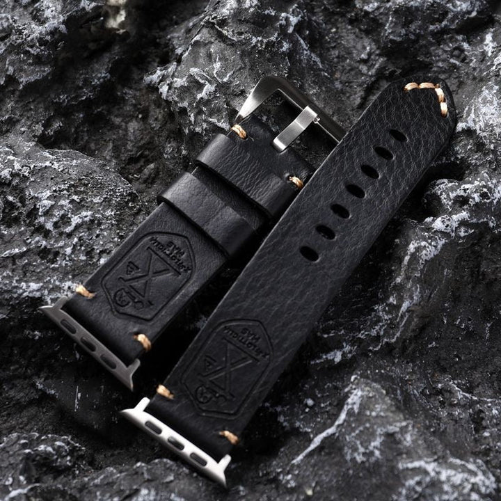 Handgefertigtes Vintage Leder-Apple-Watch-Band
