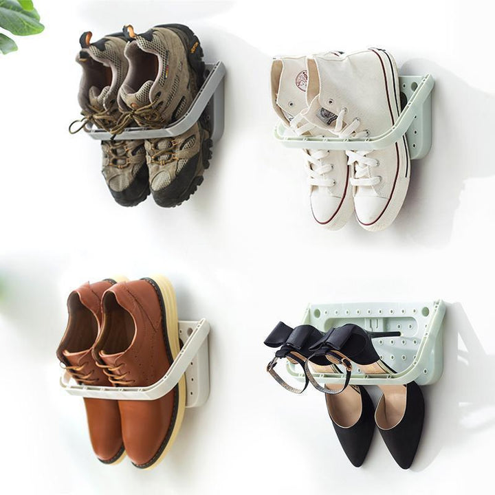 Schuhregal mit integriertem Wandhalter zur Wandmontage | Karnz