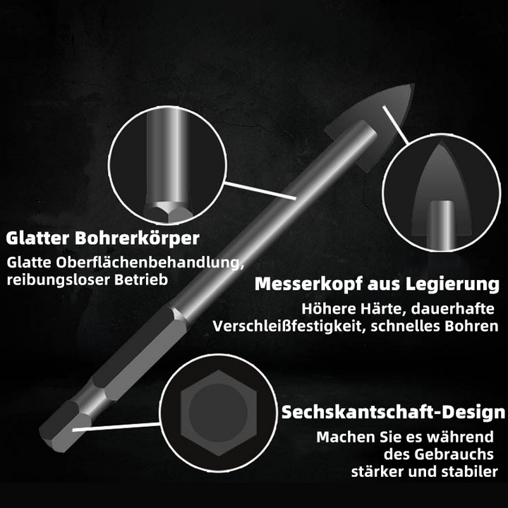 Dreieckbohrer mit Sechskantschaft aus Legierung | Karnz