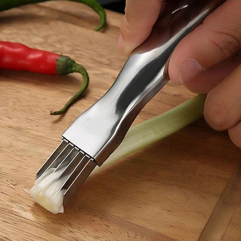 Grüner Zwiebelhacker Messer Edelstahl | Karnz