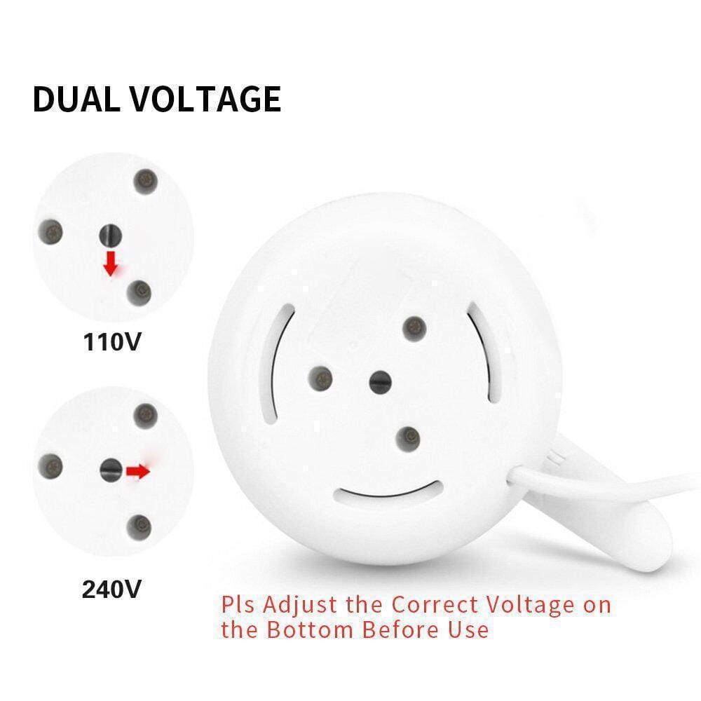 Portabler elektrischer Wasserkocher mit universellem Stecker | Karnz