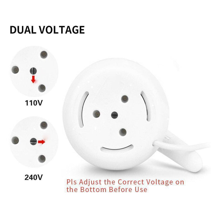 Portabler elektrischer Wasserkocher mit universellem Stecker | Karnz