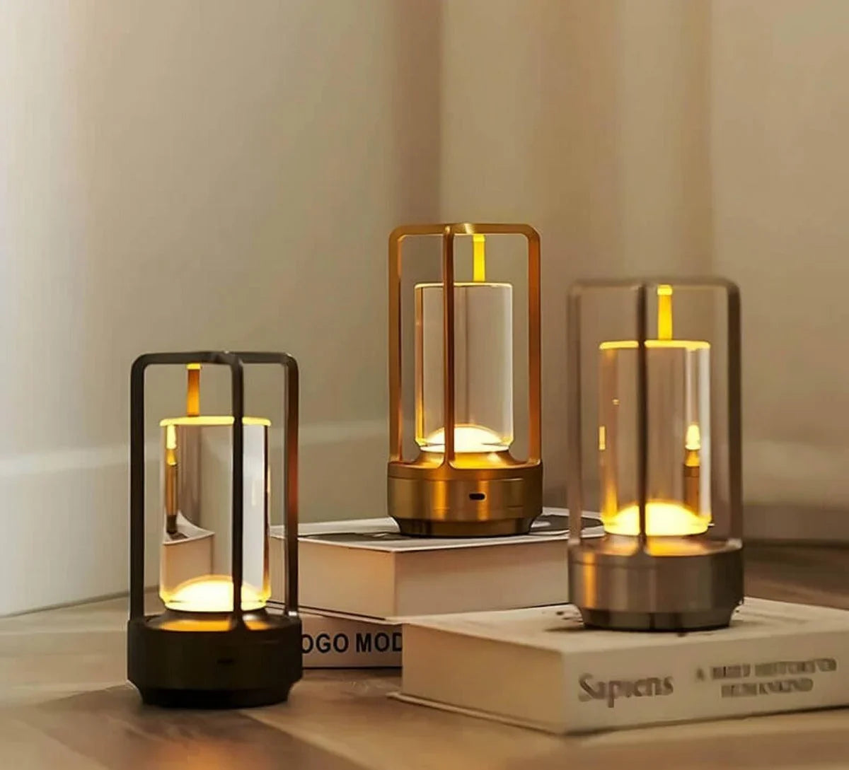 Wasserdichte und tragbare Kristall-Tischlampe - AuroraGlow | Karnz