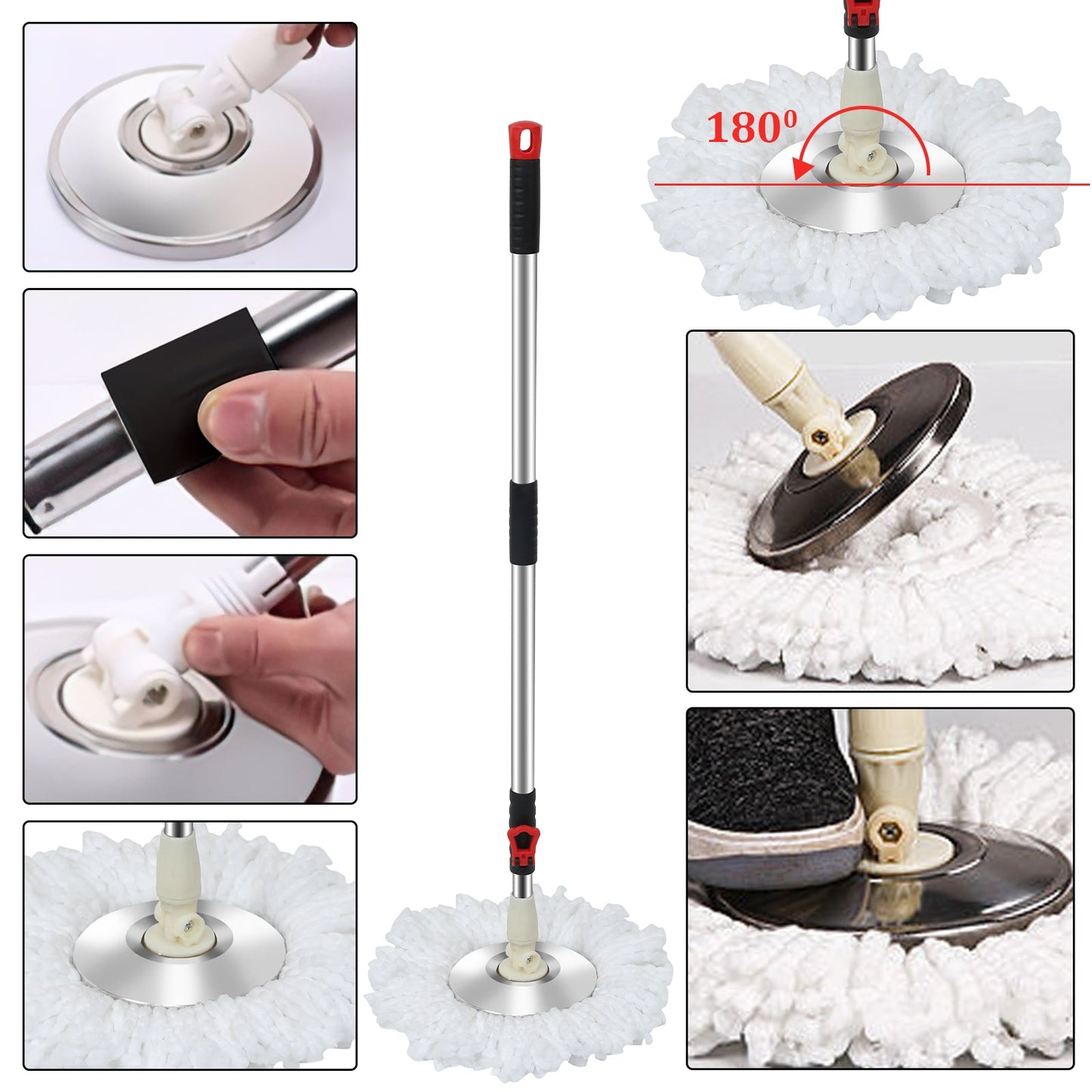 Wischmop Set Bodenwischer mit Eimer | Karnz