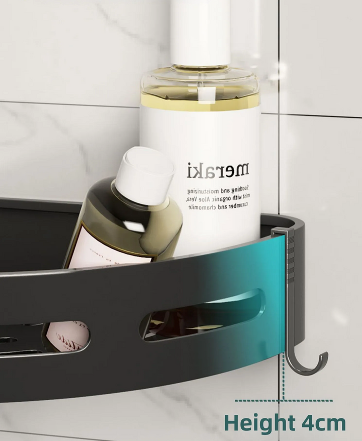 AQUAFIX Selbstklebender Duschorganizer – Stark haftend, bohrfrei & wasserdicht Karnz