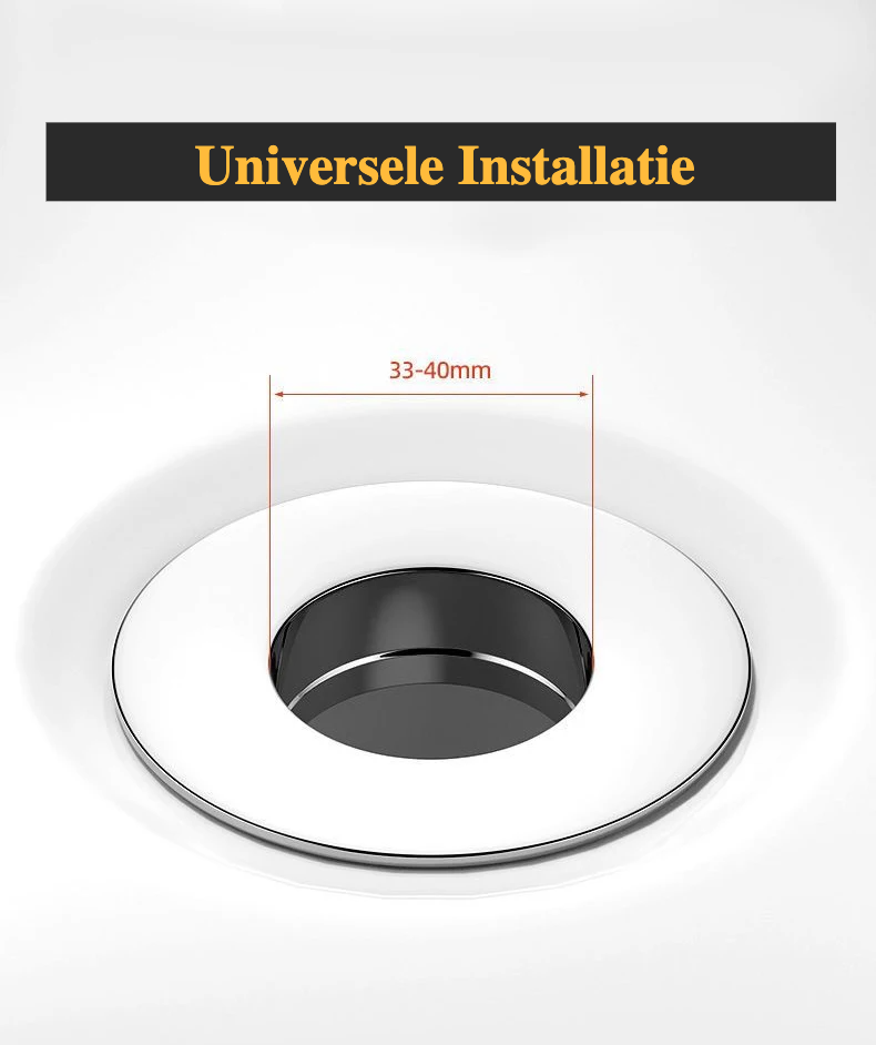 CleanSeal Universeller Pop-Up Waschbeckenstöpsel Karnz