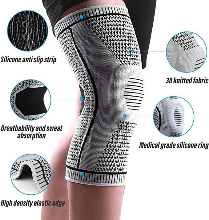 FlexiKnee Kompressionsbandage – Unterstützende Kniebandage bei Schmerzen, Schwellungen und Steifheit | Karnz