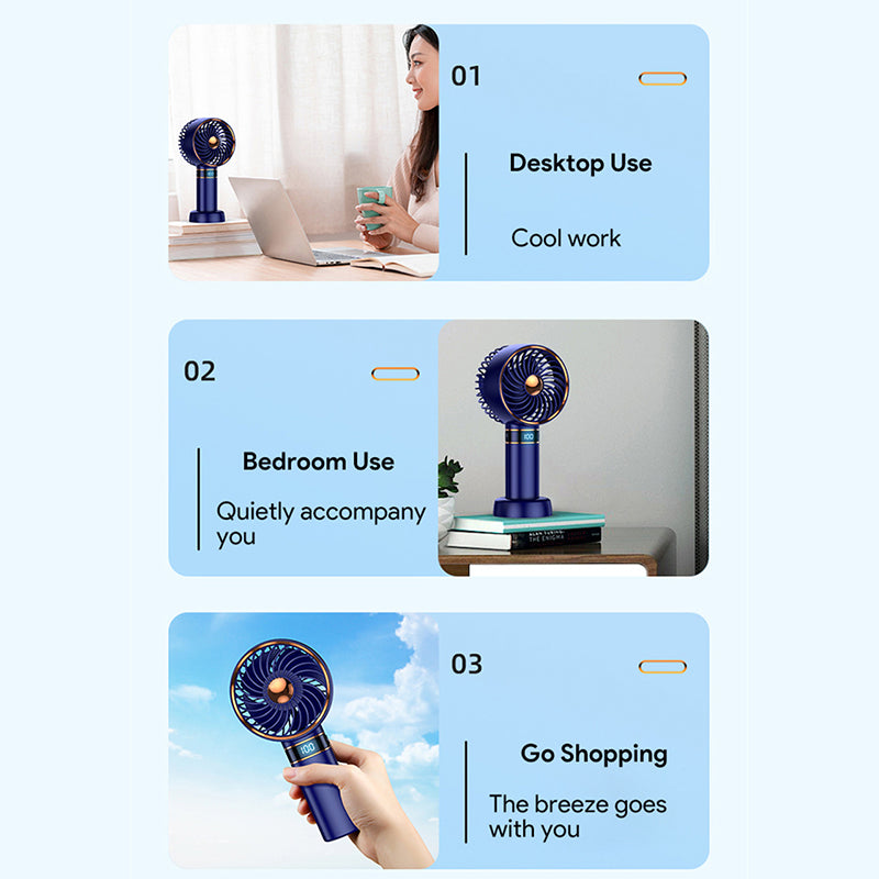 Tragbarer 5000mAh Handheld Mini Klimaanlagenventilator | Karnz