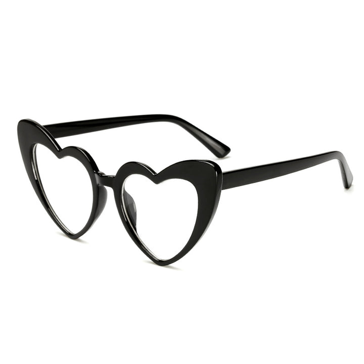 Damen Herzförmige Sonnenbrille im trendigen Design Karnz