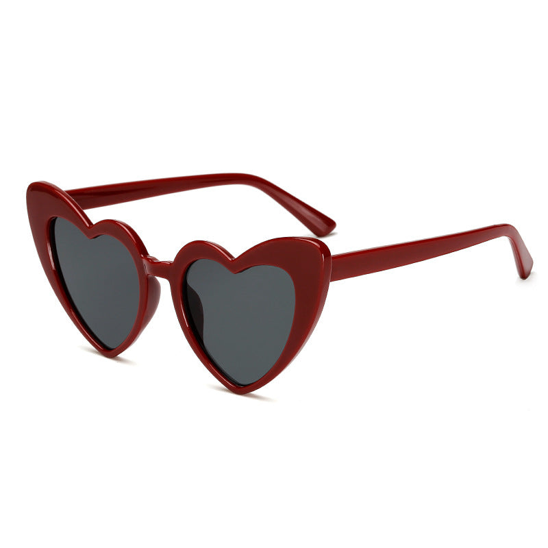 Damen Herzförmige Sonnenbrille im trendigen Design Karnz