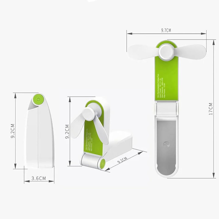 Kompakter wiederaufladbarer Handventilator | Karnz