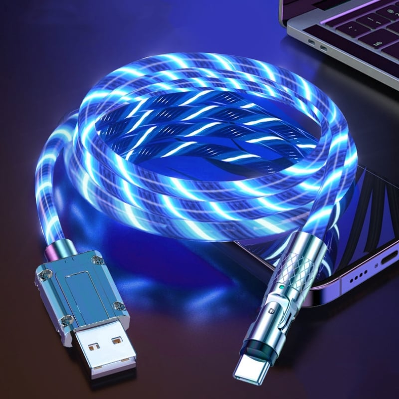 Magnetisches Ladekabel | 540° drehbarer Stecker | Schnellladung mit LED-Beleuchtung