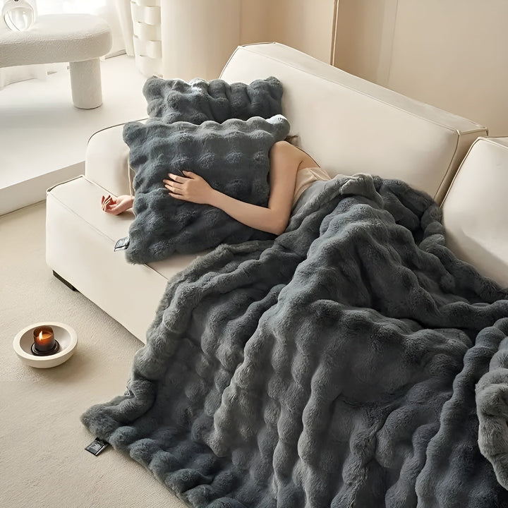 Fleece- und Fleece-Karnzanket – Extra weich und warm | Perfekt für Sofa und Schlafzimmer