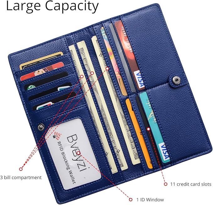 Ultra-dünnes RFID Leder Wallet Karnz