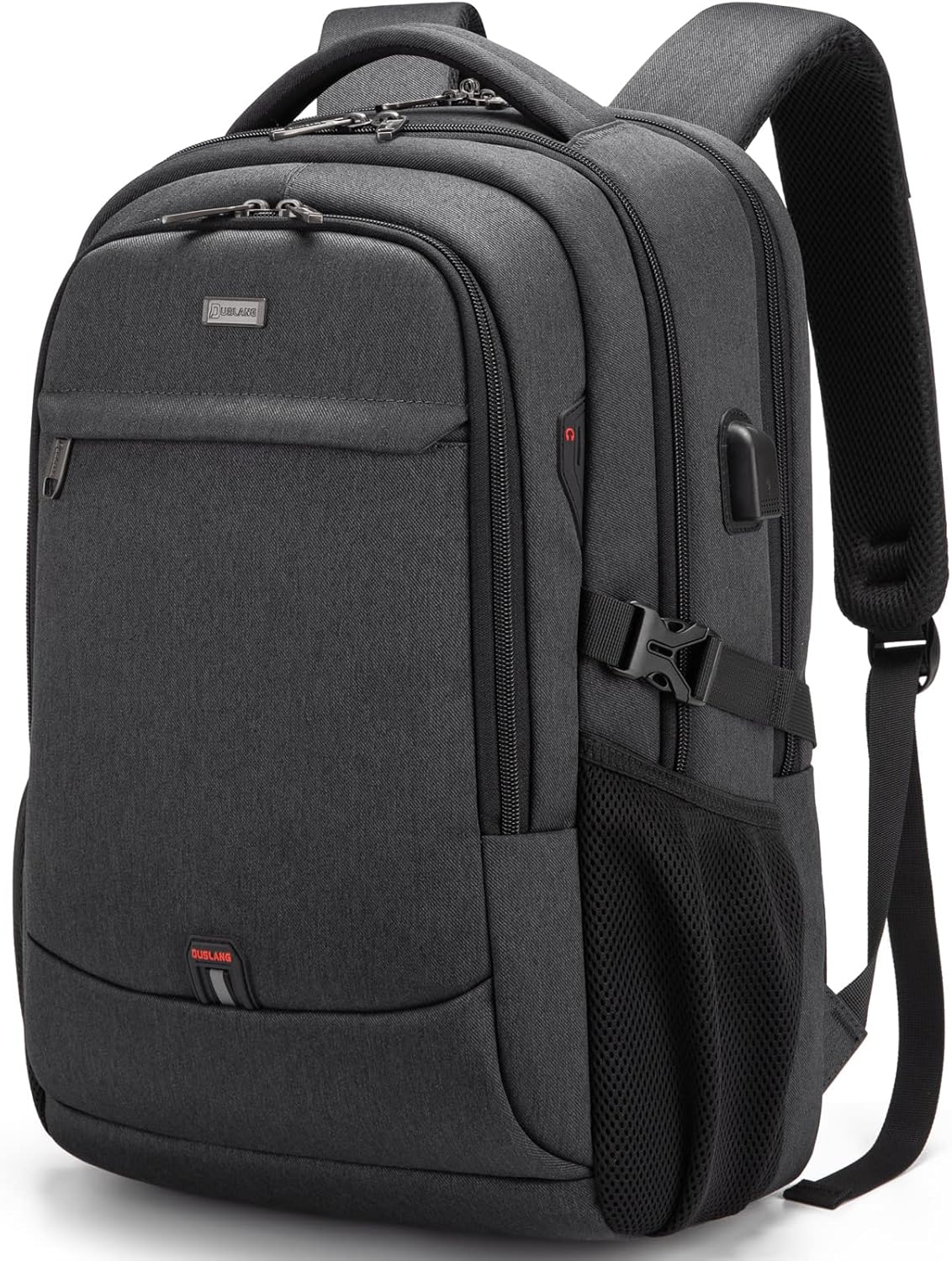 Wasserabweisender Reise-Laptop-Rucksack mit USB-Anschluss & organisierter Aufbewahrung | Karnz