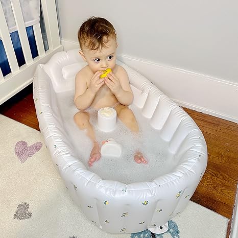 Karnz | Aufblasbare Baby-Badewanne für Reisen – BubbleNest