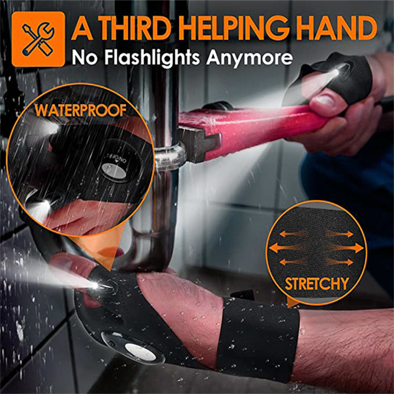 LED-Handschuhe mit wasserdichten Lichtern | Karnz