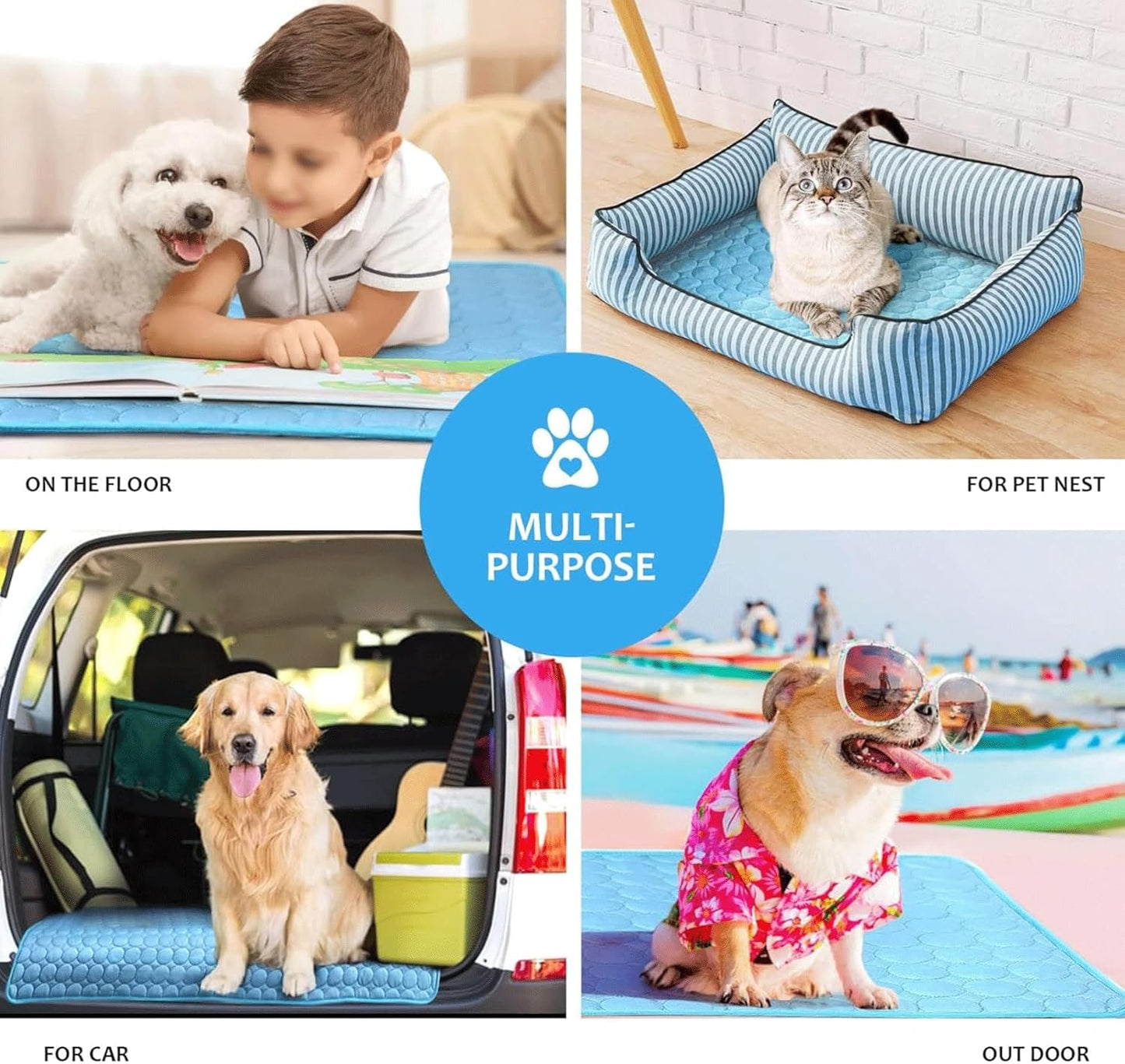 Extra-Große Hundekühlmatte für Sommerkomfort | Karnz