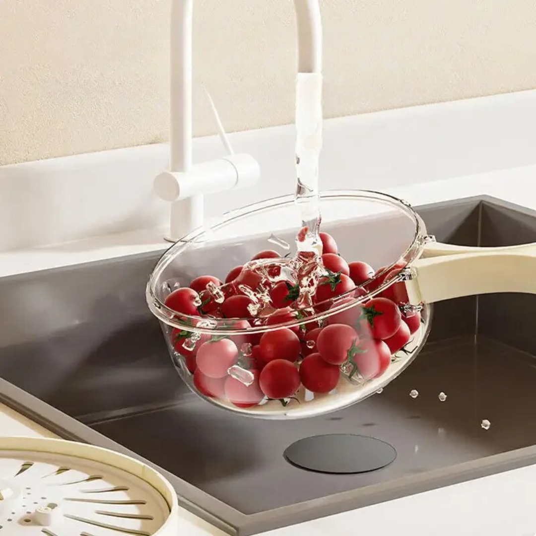 FlexDrain Pro – Abtropfsieb mit Deckel | Karnz