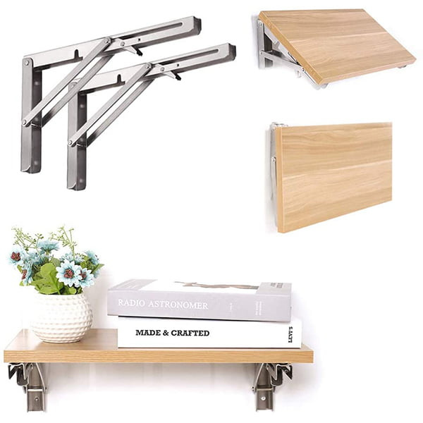 Klappbarer Tischständer | 2 Sets dicker, klappbarer Tischständer aus Edelstahl