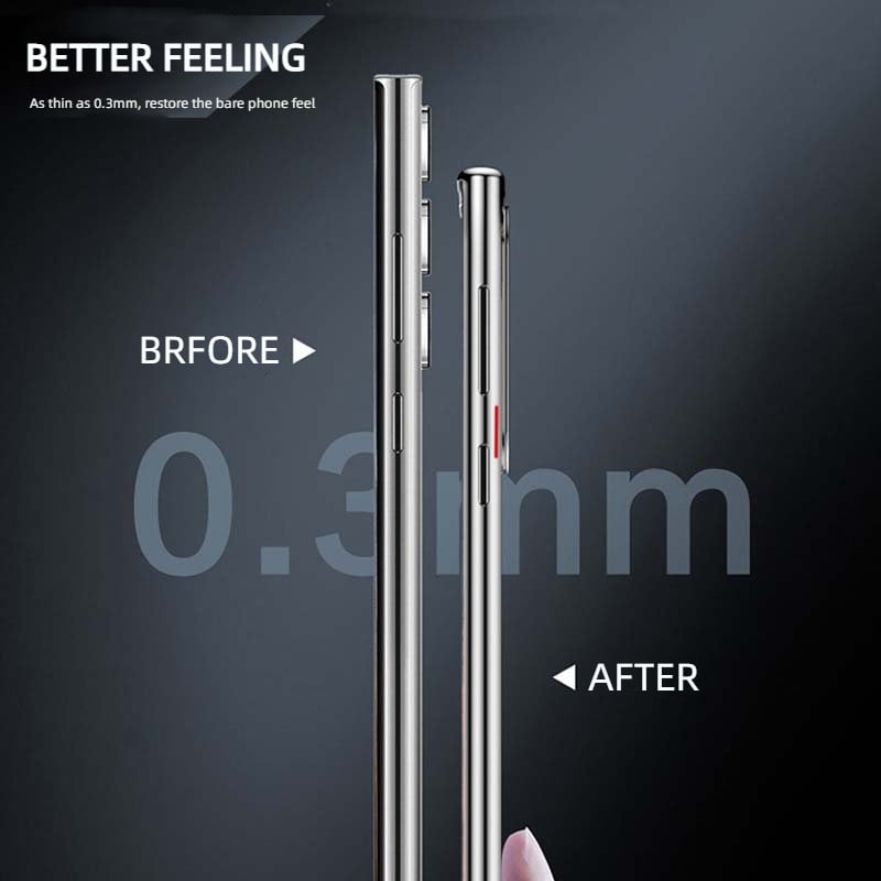 Transparente Luxus-Beschichtung Magnetische Hülle für Samsung