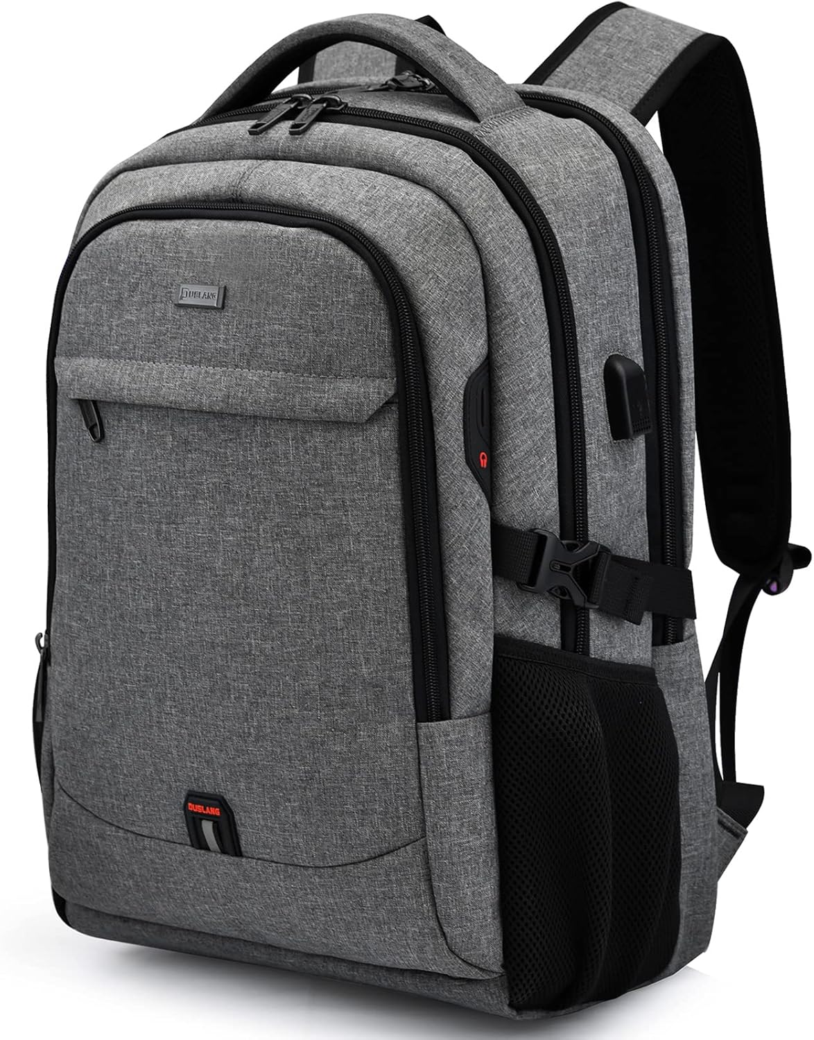 Wasserabweisender Reise-Laptop-Rucksack mit USB-Anschluss & organisierter Aufbewahrung | Karnz