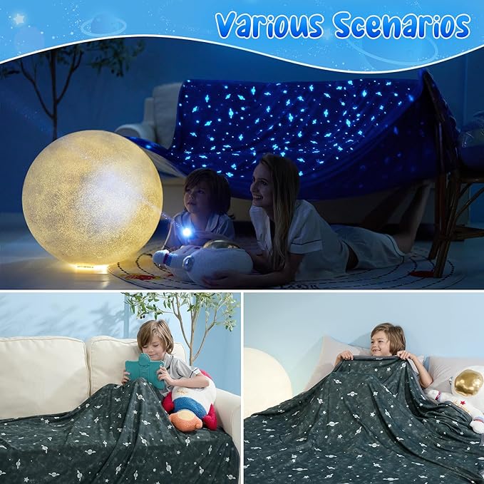 Leuchtende Kühldecke für Kinder – Q-Max > 0,5, Doppelseitig Farbe Schwarz | Karnz