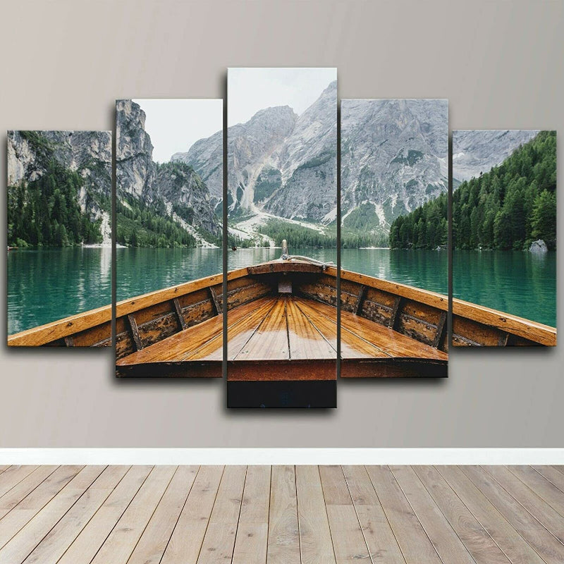 5-teilige Berglandschaft Leinwand Wandkunst Malerei