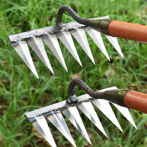 TuinGrijp Carbonstahl Unkrautgee geeigneter Rechen für Gartenpflege | Karnz
