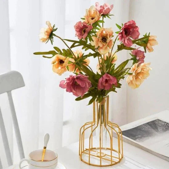 Gold Cage Vase Karnz