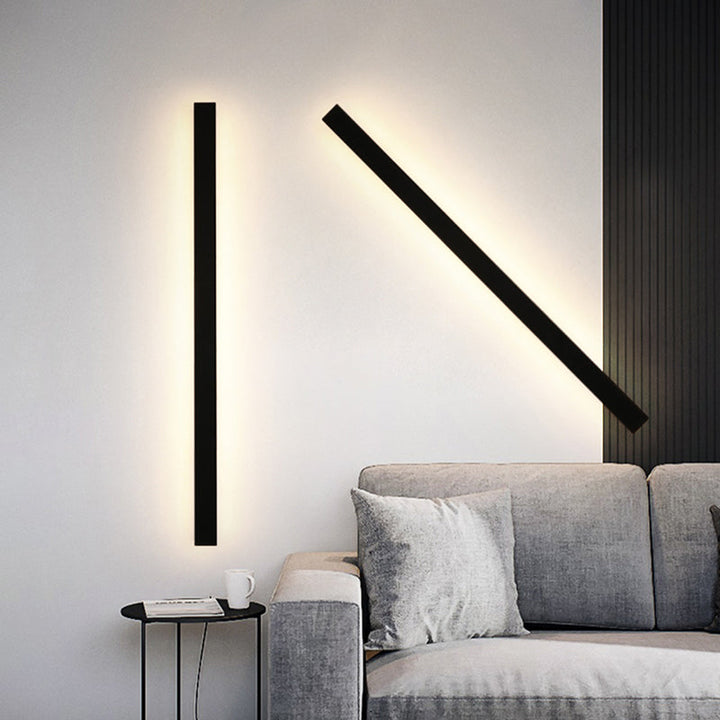 Zenith - Tight LED Wandleuchten Schwarzes Metall für Innen und Außen, modernes Design für Garten und Flur | Karnz
