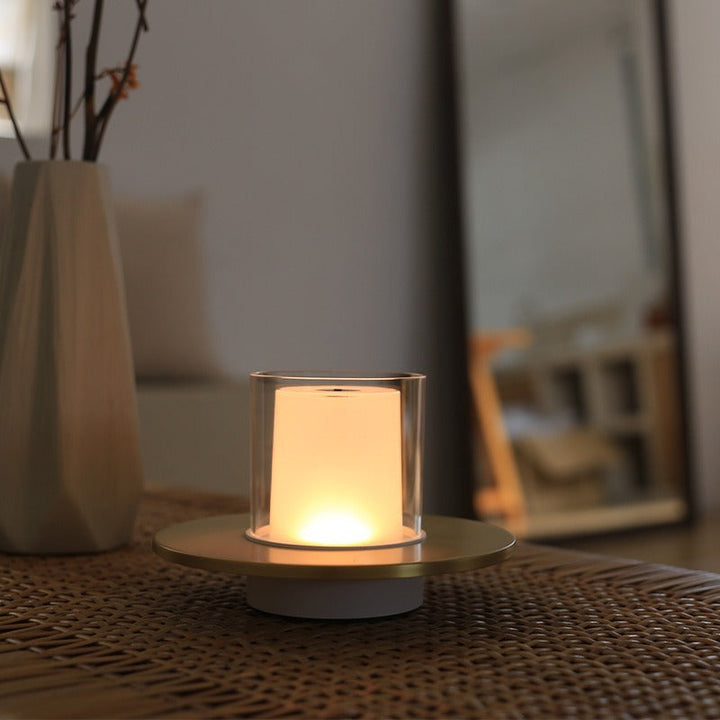 Glas Kerzen Tischlampe | Karnz