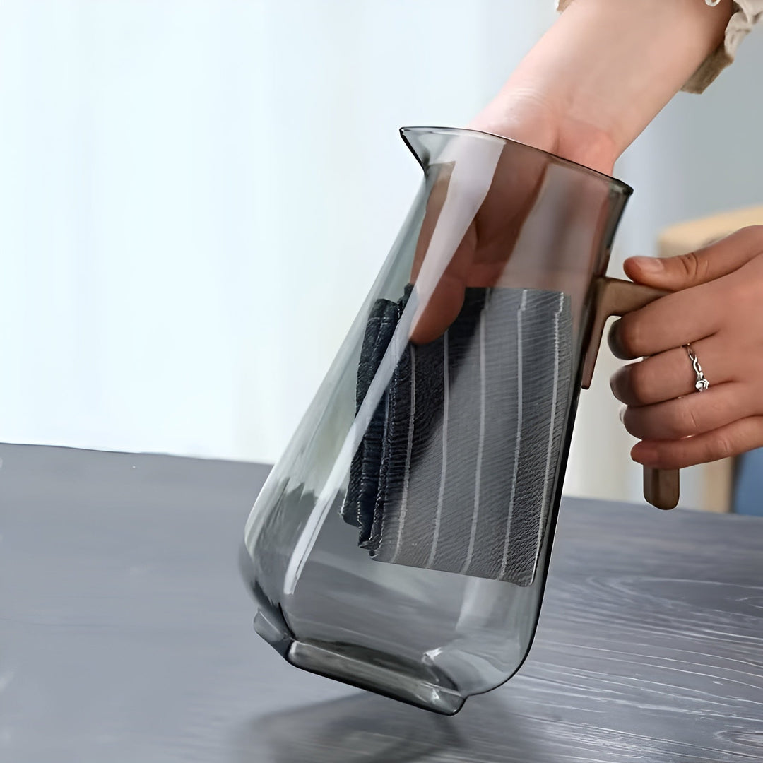 Glaskrug mit großem Fassungsvermögen – hitzebeständig und langlebig | Perfekt für Wasser und Saft | Karnz