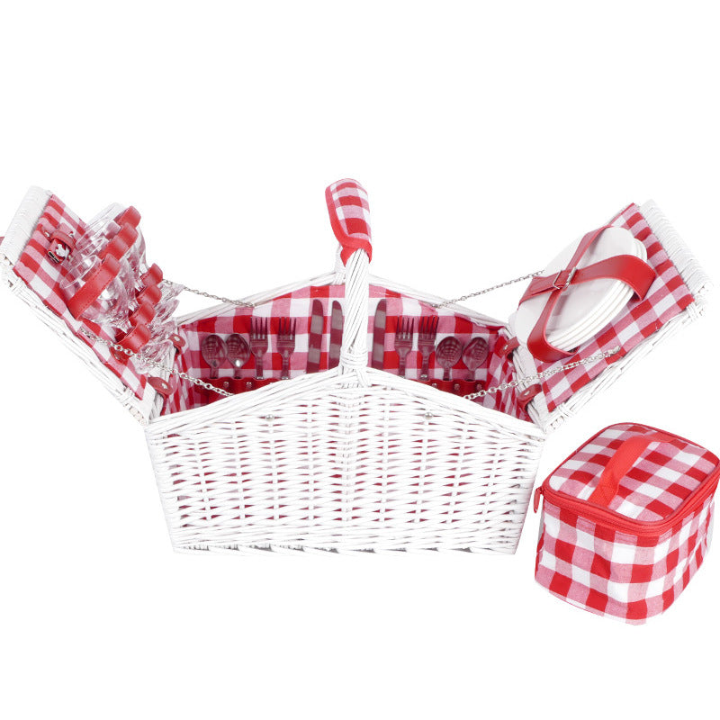 Damen Picknickkorb mit komplettem Geschirrset Karnz