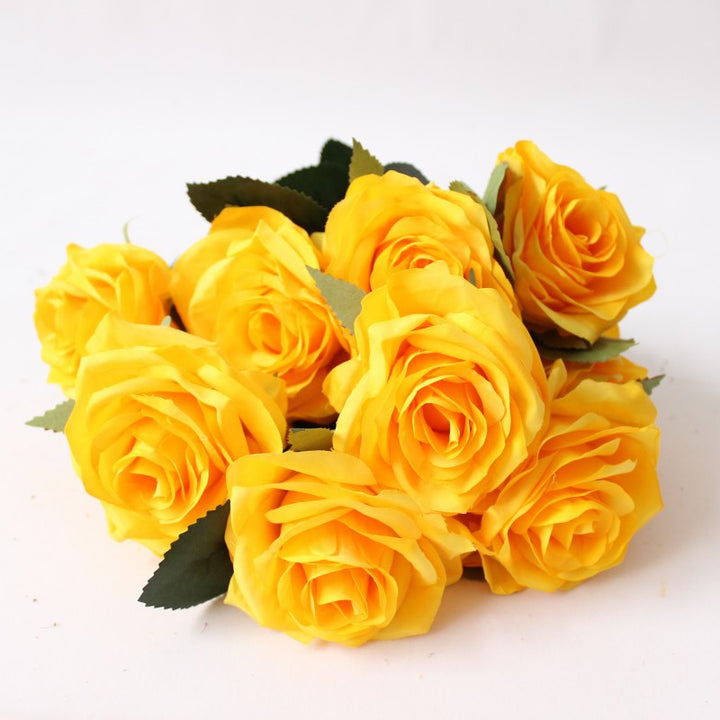 Premium Lebensgroße Künstliche Rosenstrauß