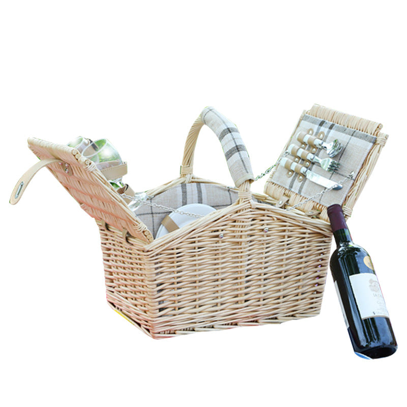 Damen Picknickkorb mit umfangreicher Ausstattung und Kühlbox Karnz