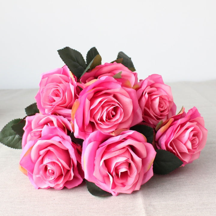 Premium Lebensgroße Künstliche Rosenstrauß