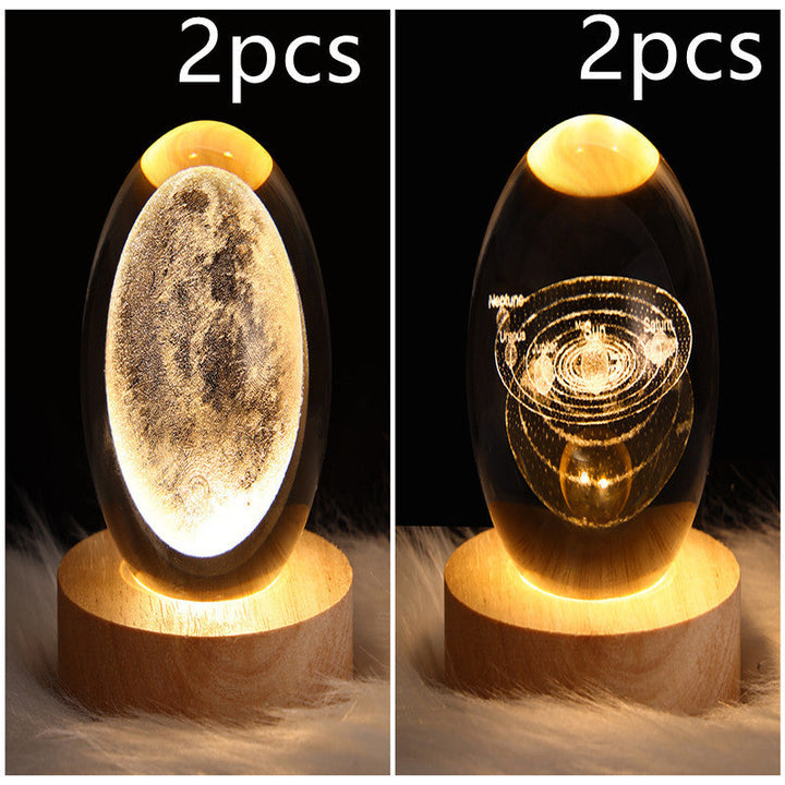 3D Galaxy Kristallkugel LED Nachtlicht | Karnz