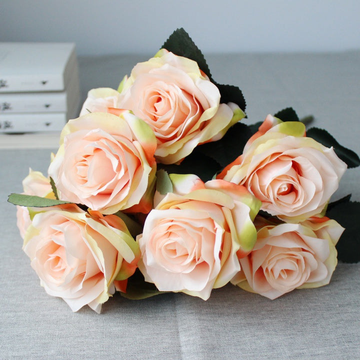 Premium Lebensgroße Künstliche Rosenstrauß