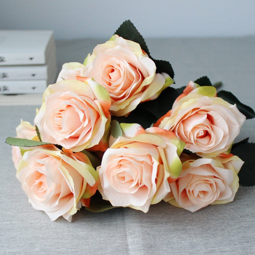 Premium Lebensgroße Künstliche Rosenstrauß