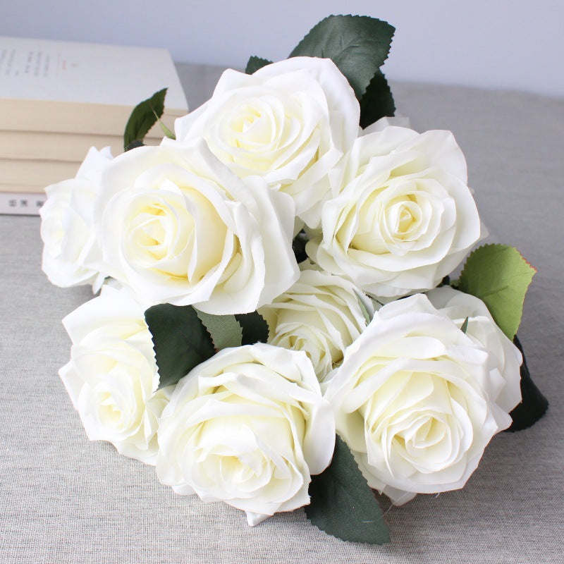 Premium Lebensgroße Künstliche Rosenstrauß