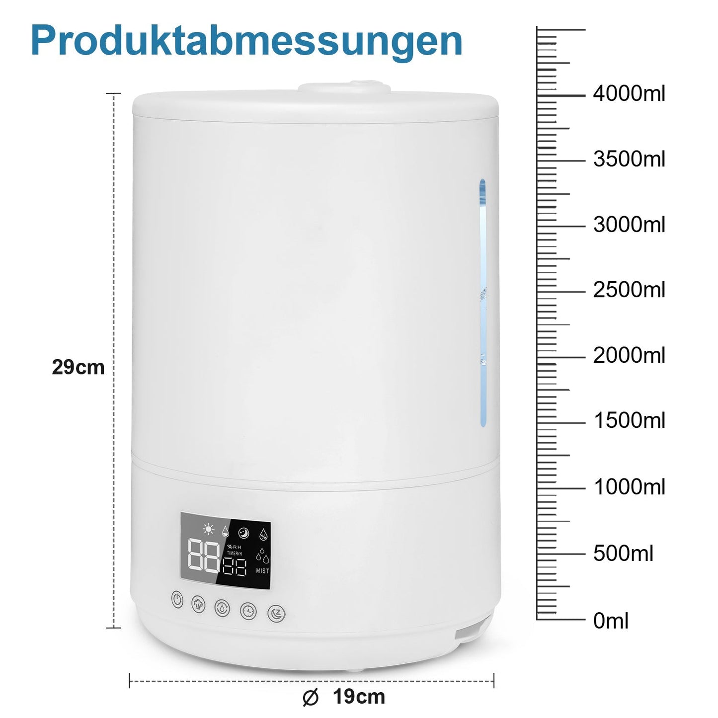 4L Top Fill Luftbefeuchter mit Fernbedienung | Karnz