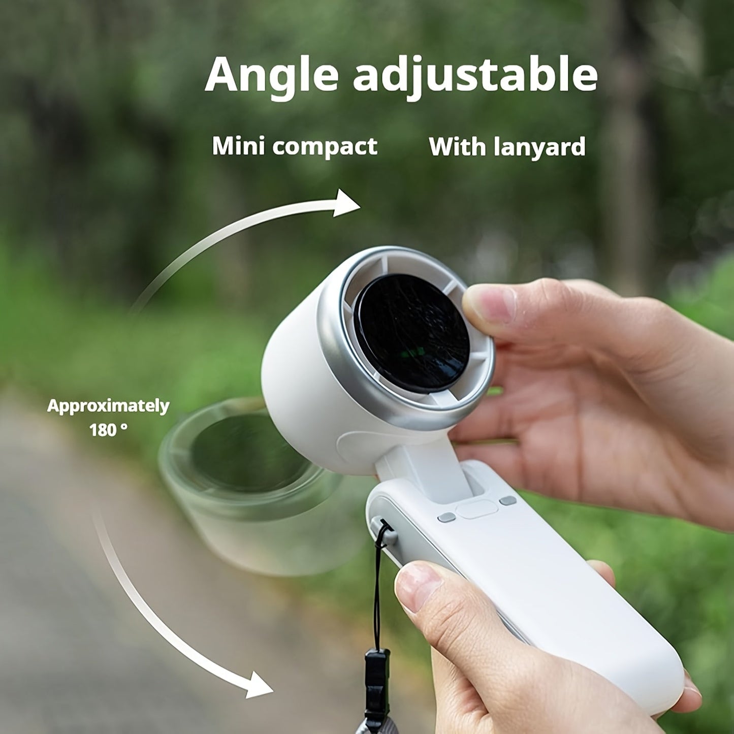 USB wiederaufladbarer Handventilator mit 5 Geschwindigkeiten | Karnz